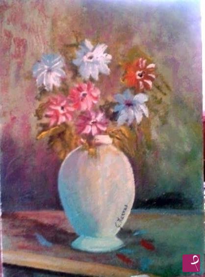 quadri in vendita online - Vaso di fiori