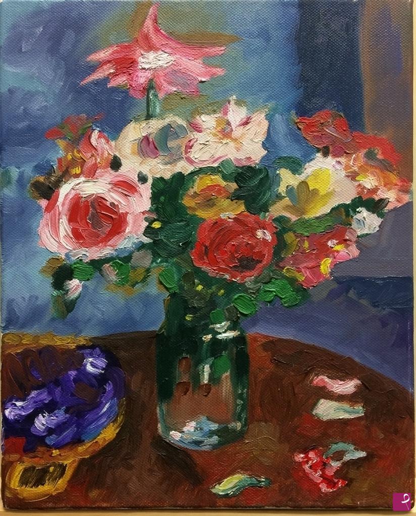 quadri in vendita online - Vaso  di fiori 