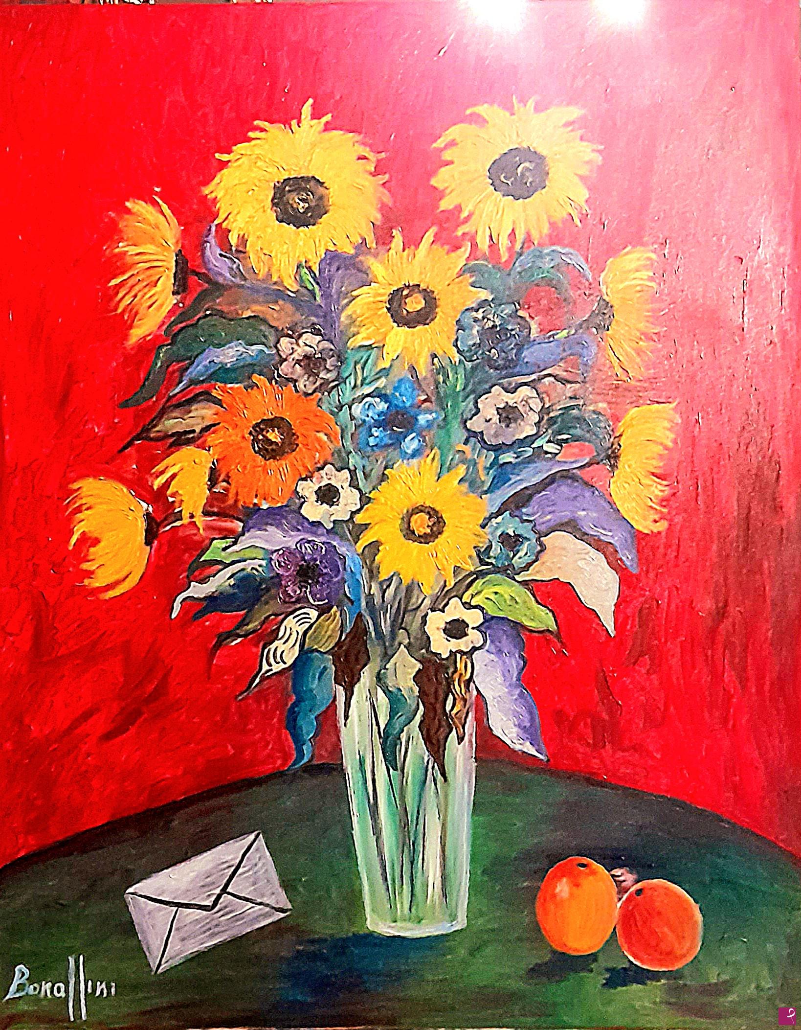 quadri in vendita online - Vaso di fiori