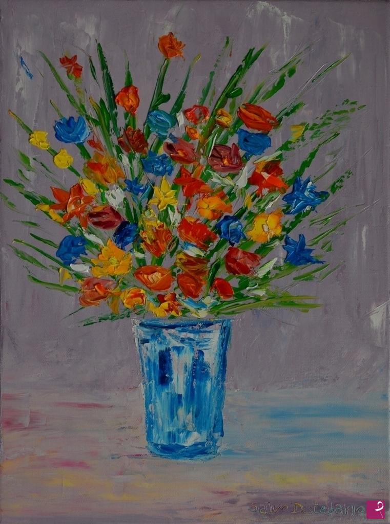 quadri in vendita online - Vaso di Fiori