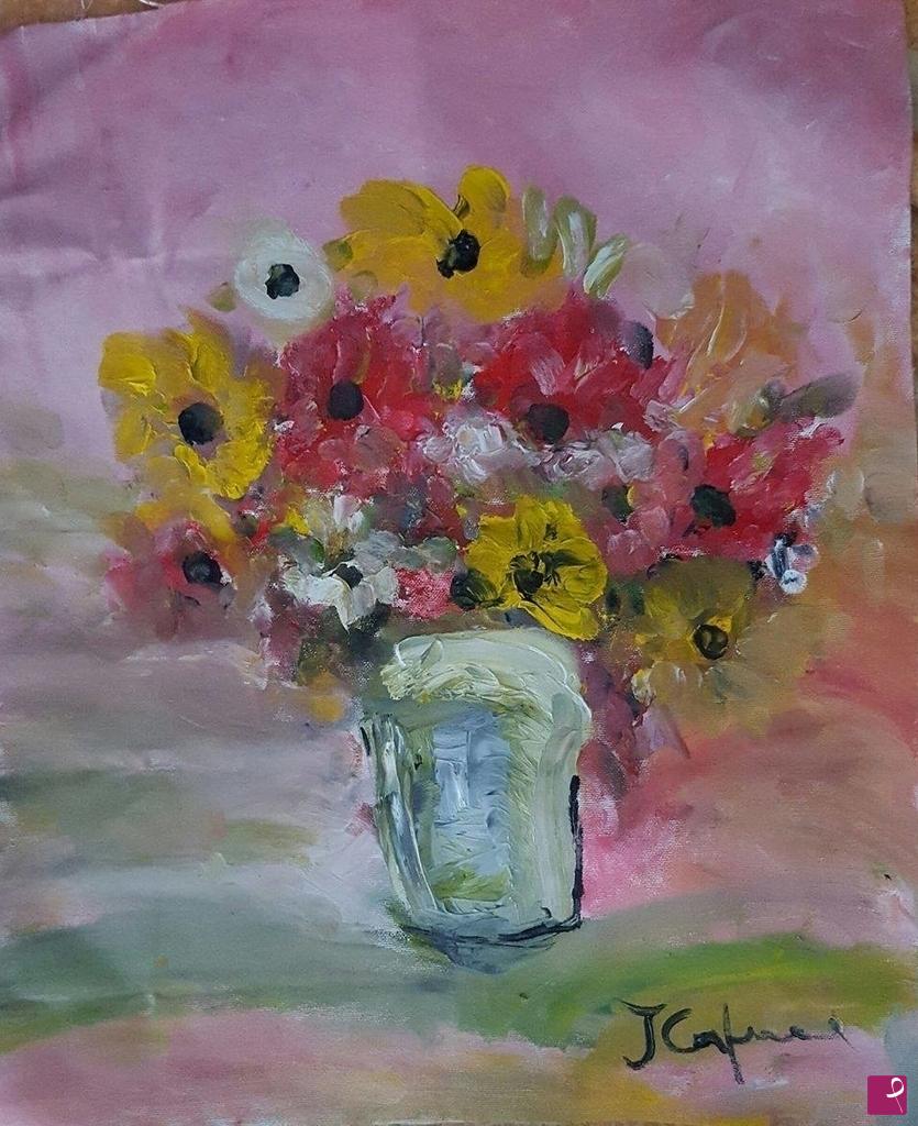 quadri in vendita online - vaso di fiori
