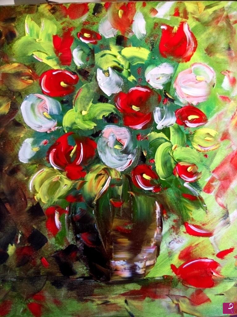 quadri in vendita online - vaso di fiori
