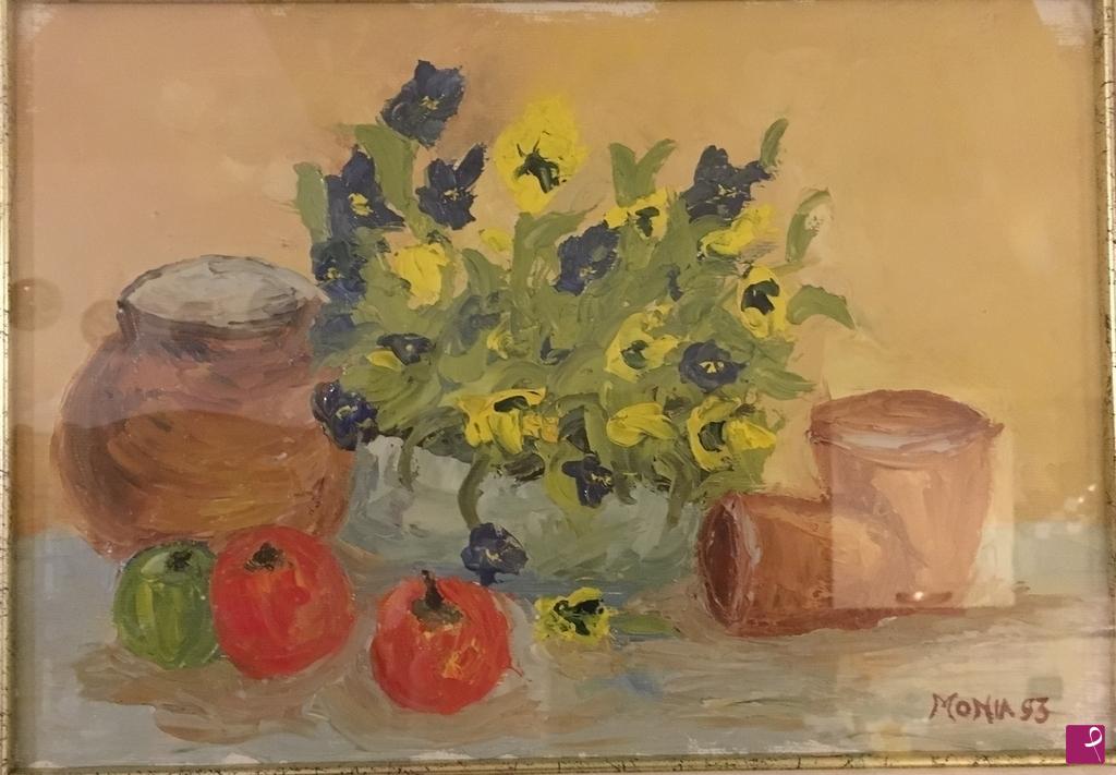 quadri in vendita online - Vaso di panzee 