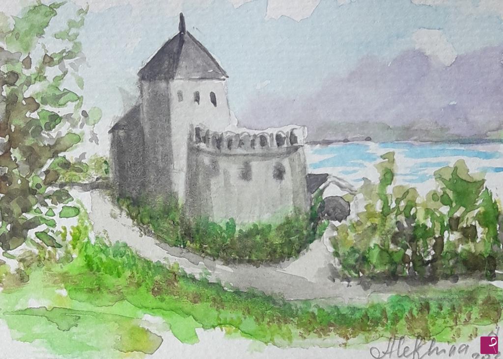quadri in vendita online - Vecchio castello 