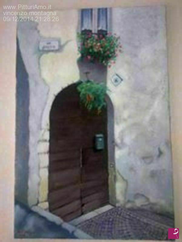 quadri in vendita online - vecchio portone