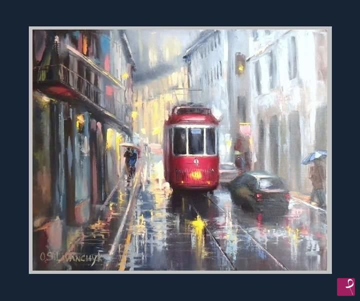 quadri in vendita online - "Vecchio​ tram"