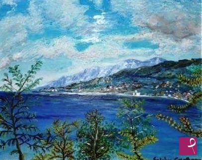quadri in vendita online - Veduta dal Castello.di Agropoli
