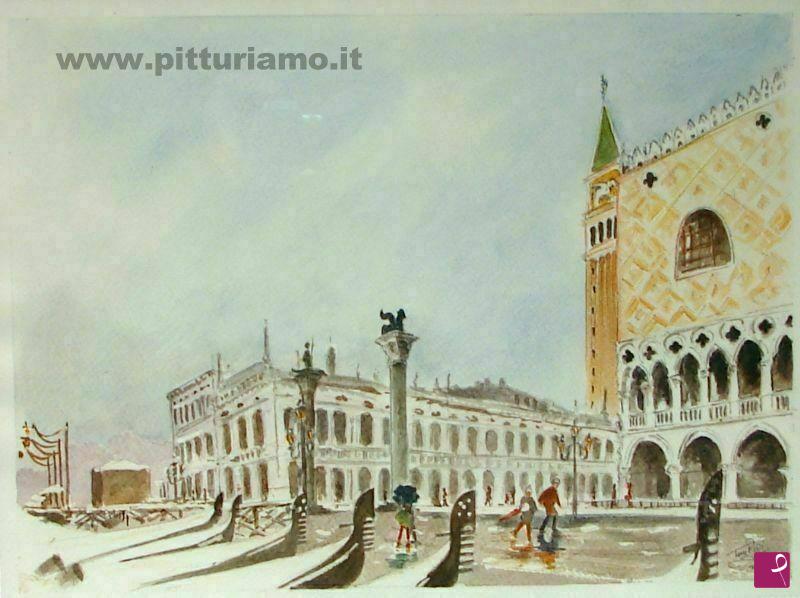 quadri in vendita online - Venezia d'inverno