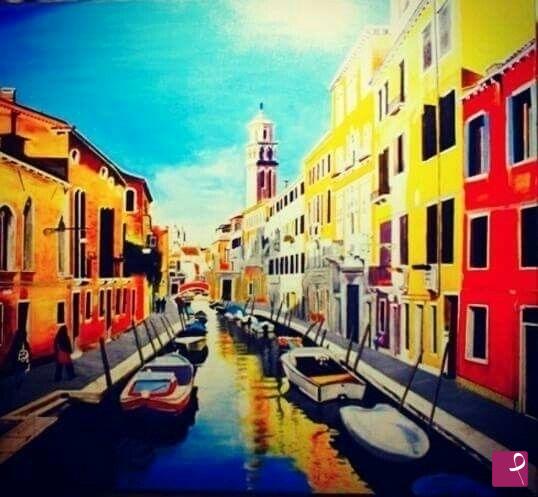 quadri in vendita online - Venezia Italia - Olio su Tela 70X80 cm.
