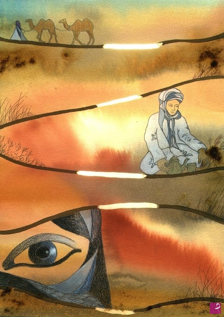 quadri in vendita online - Viaggio nel deserto