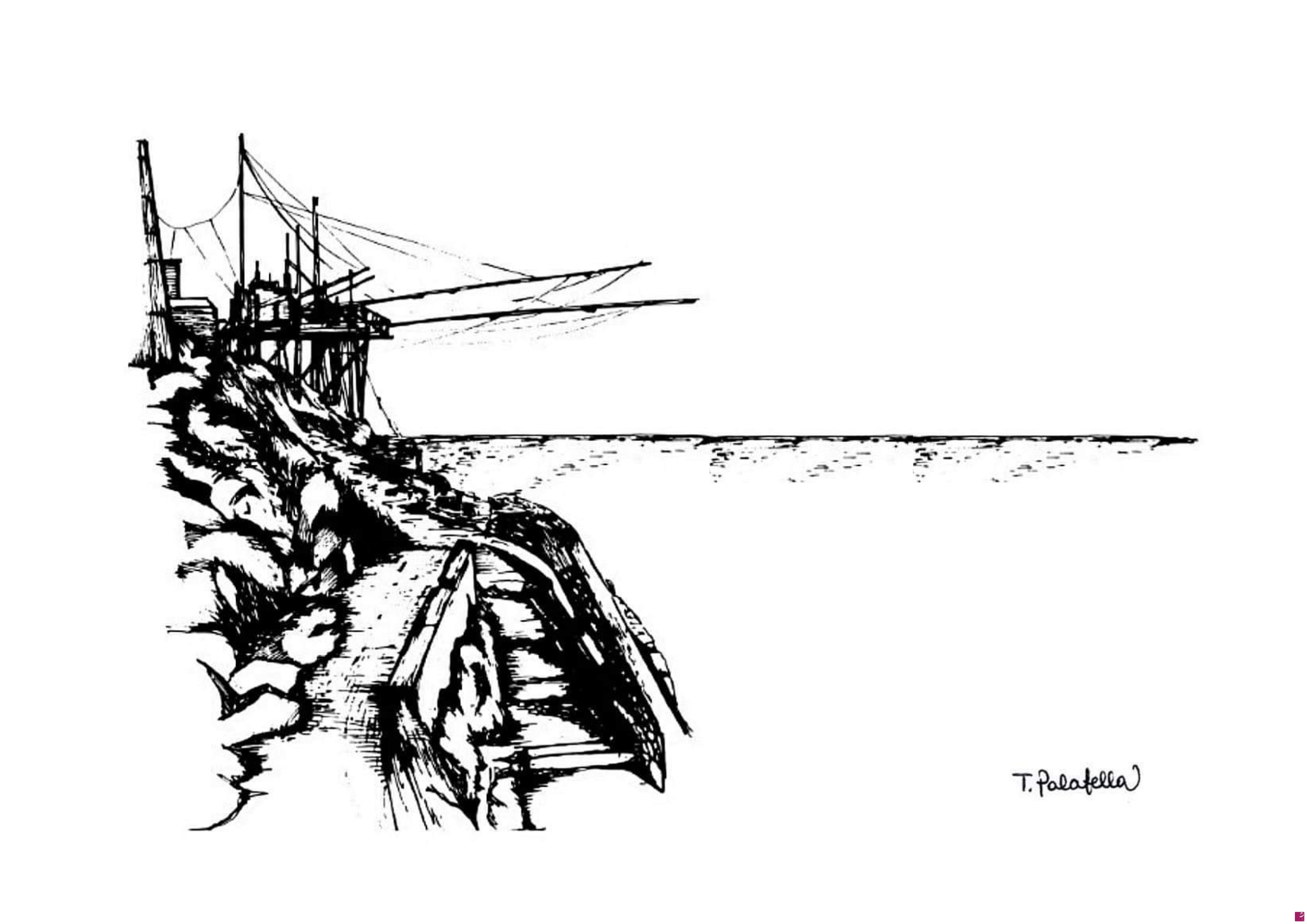 quadri in vendita online - Vieste - Trabucco di San Francesco 