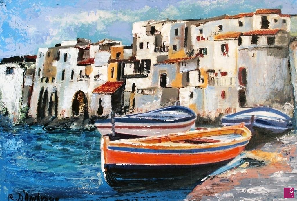 quadri in vendita online - Vieste FG -Case di pescatori