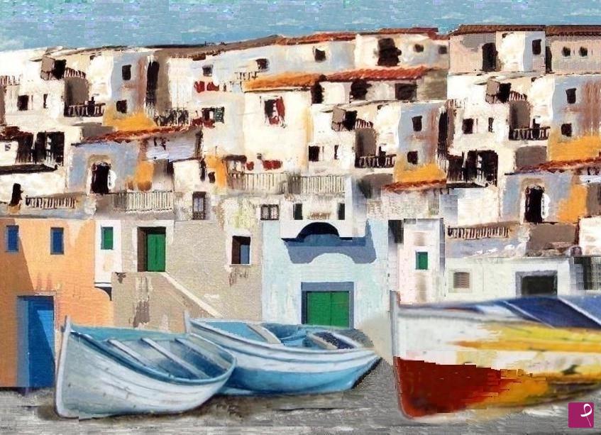 quadri in vendita online - Vieste FG ( case bianche)