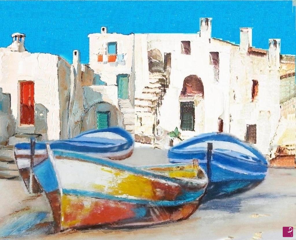 quadri in vendita online - Vieste Fg.   " Case del centro storico "