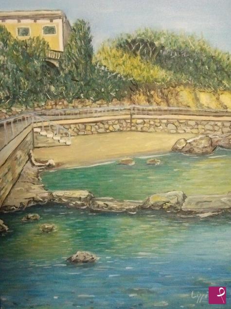 quadri in vendita online - villa al mare