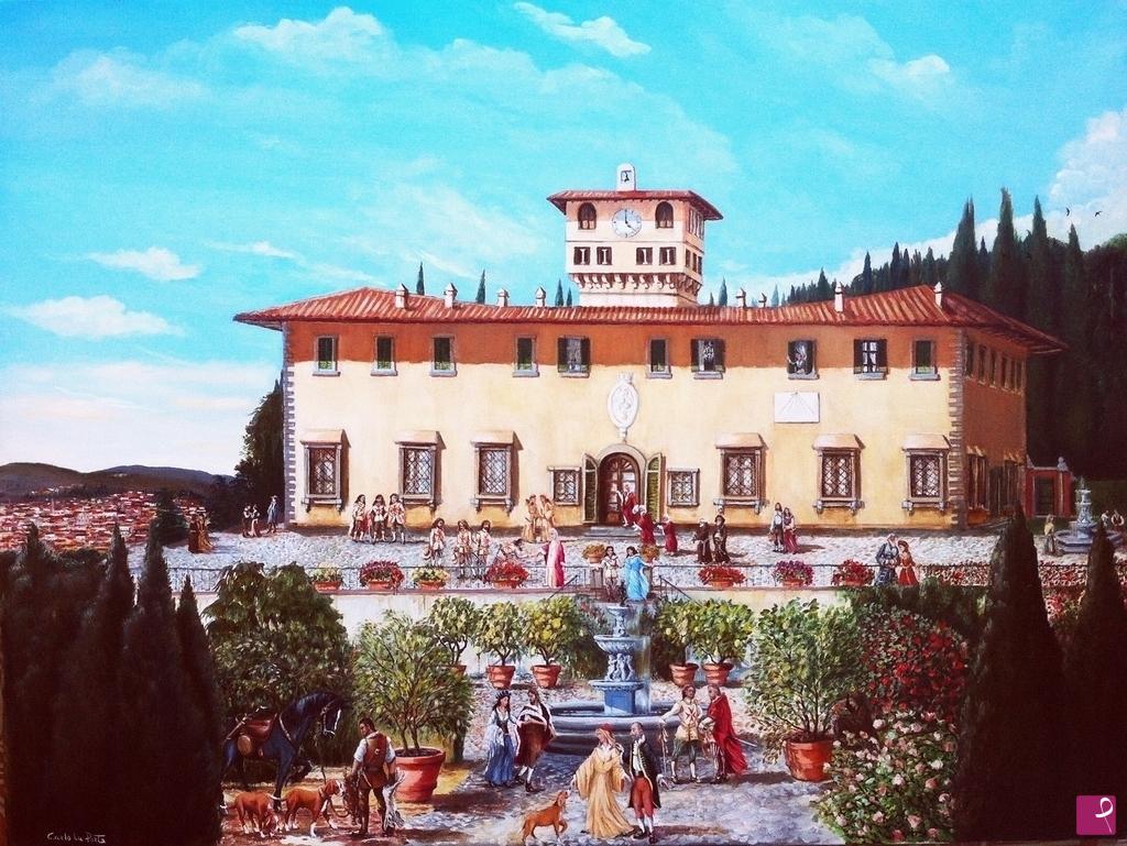 quadri in vendita online - Villa la Petraia