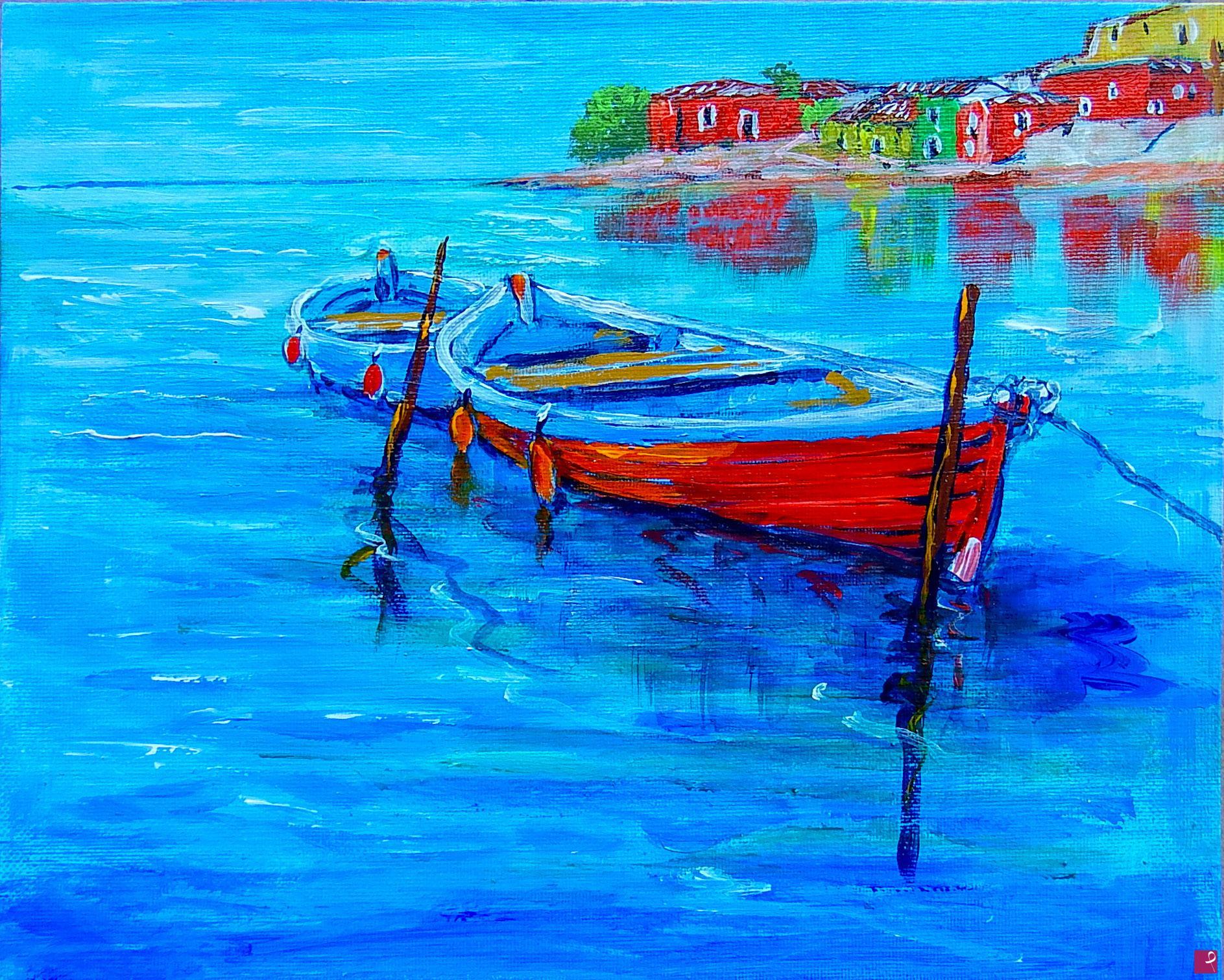 quadri in vendita online - Villaggio di pescatori