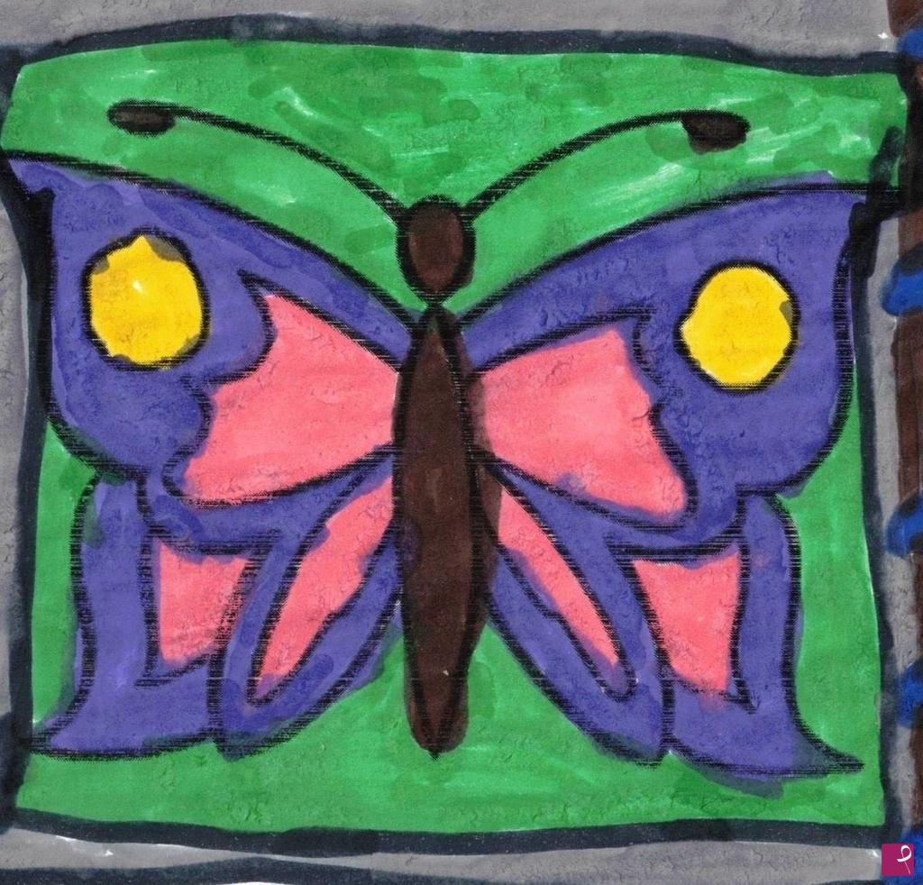quadri in vendita online - violet butterfly 