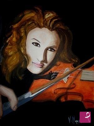 quadri in vendita online - Violinista