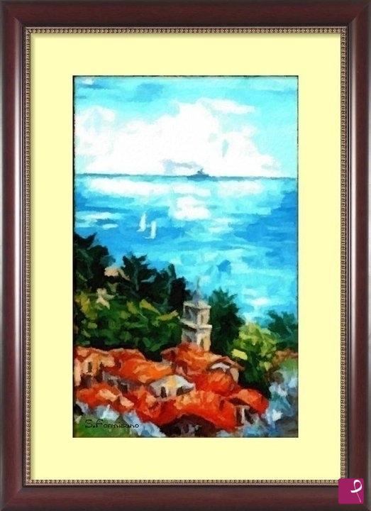 quadri in vendita online - Vista sul mare