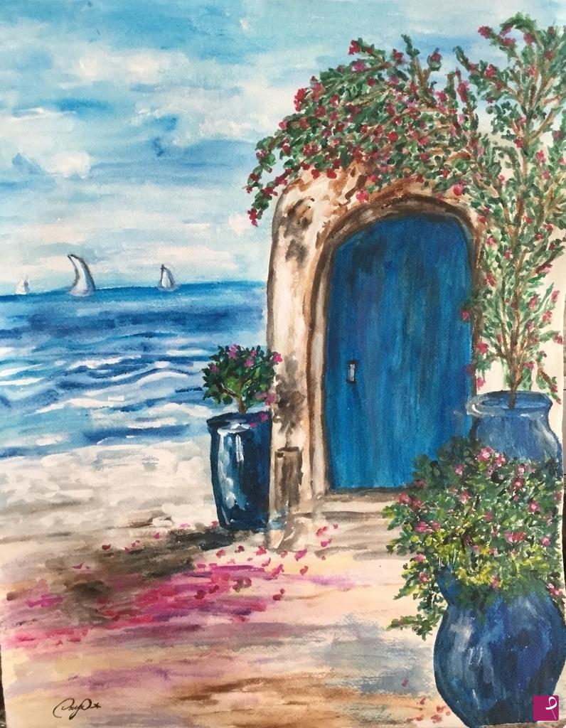 quadri in vendita online - vista sul mare