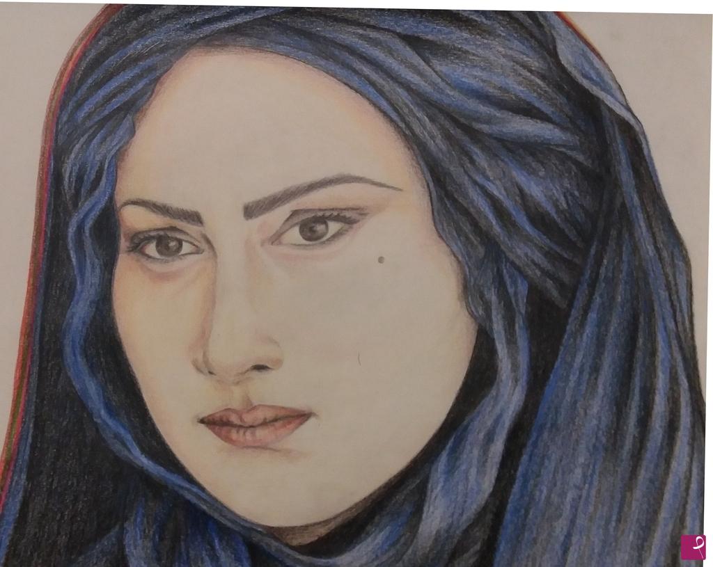 quadri in vendita online - Volto di donna (Pegah) - Face of a Woman (Pegah)