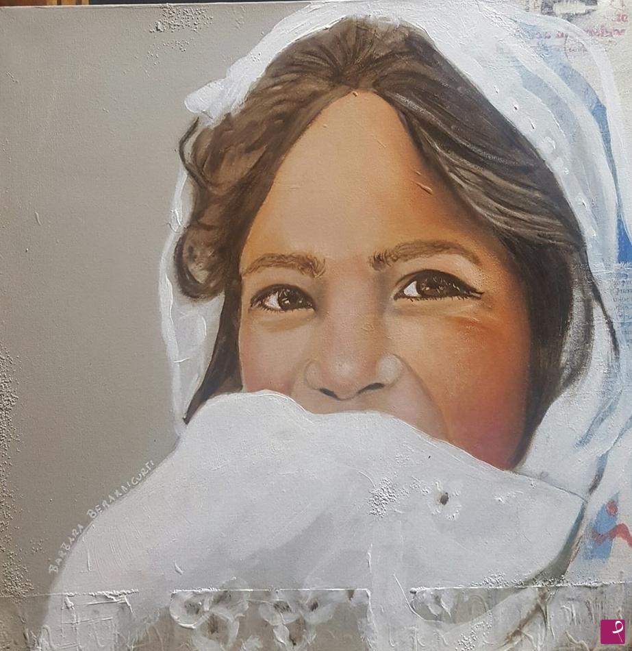 quadri in vendita online - "Vorrei..." bimba Afghana