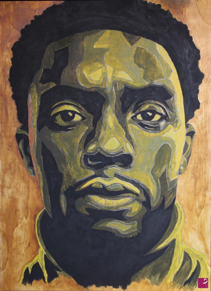 quadri in vendita online - Wakanda _ The king  Chadwick Boseman