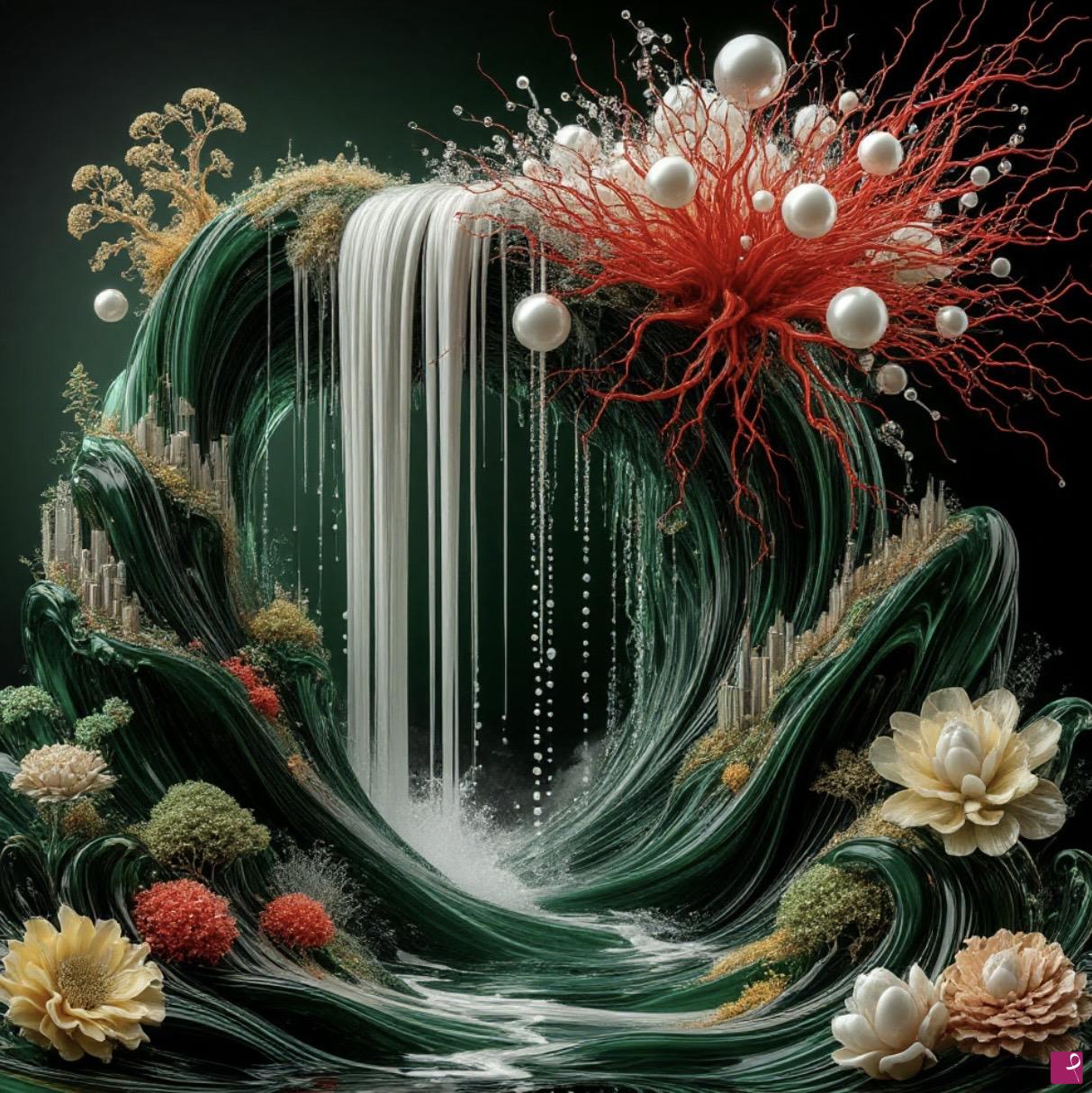 quadri in vendita online - Waterfall