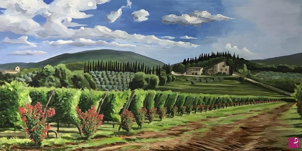 quadri in vendita online - Wine yard 