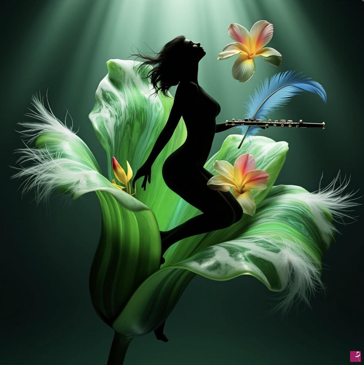 quadri in vendita online - Woman from flower 