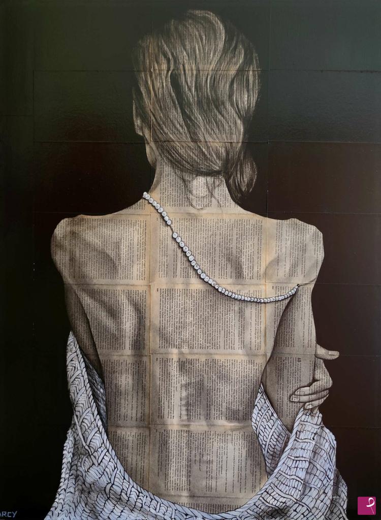 quadri in vendita online - Woman with Pearls