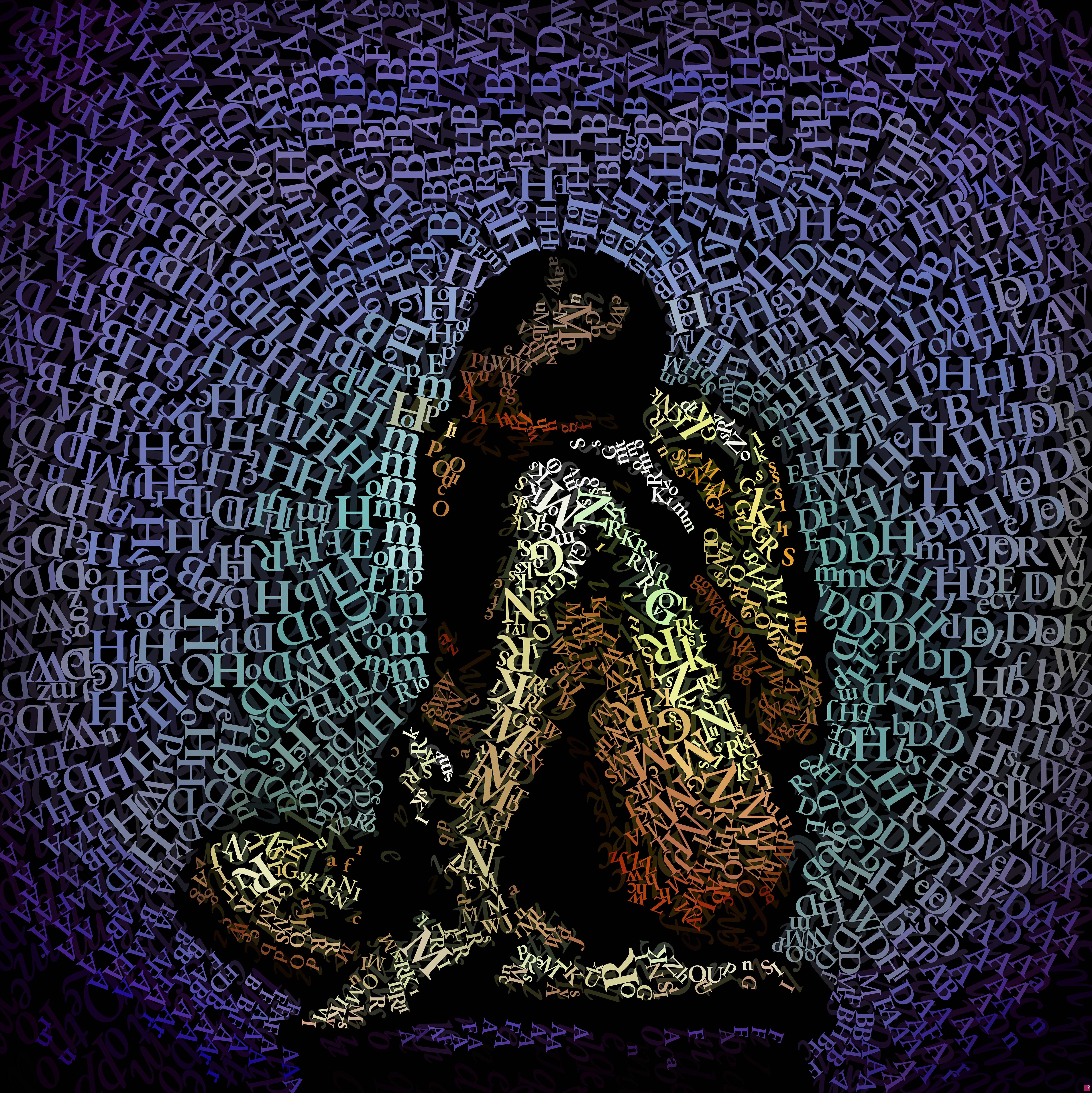 quadri in vendita online - WORDS 004 - Invisible Code