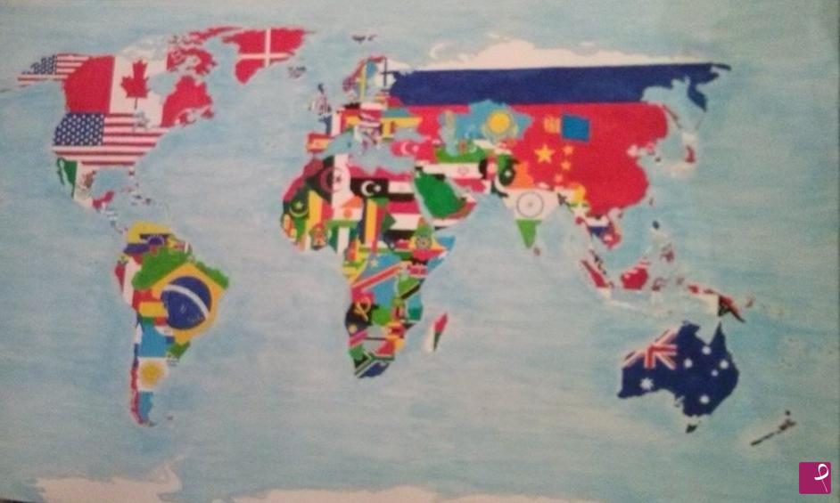 quadri in vendita online - World map