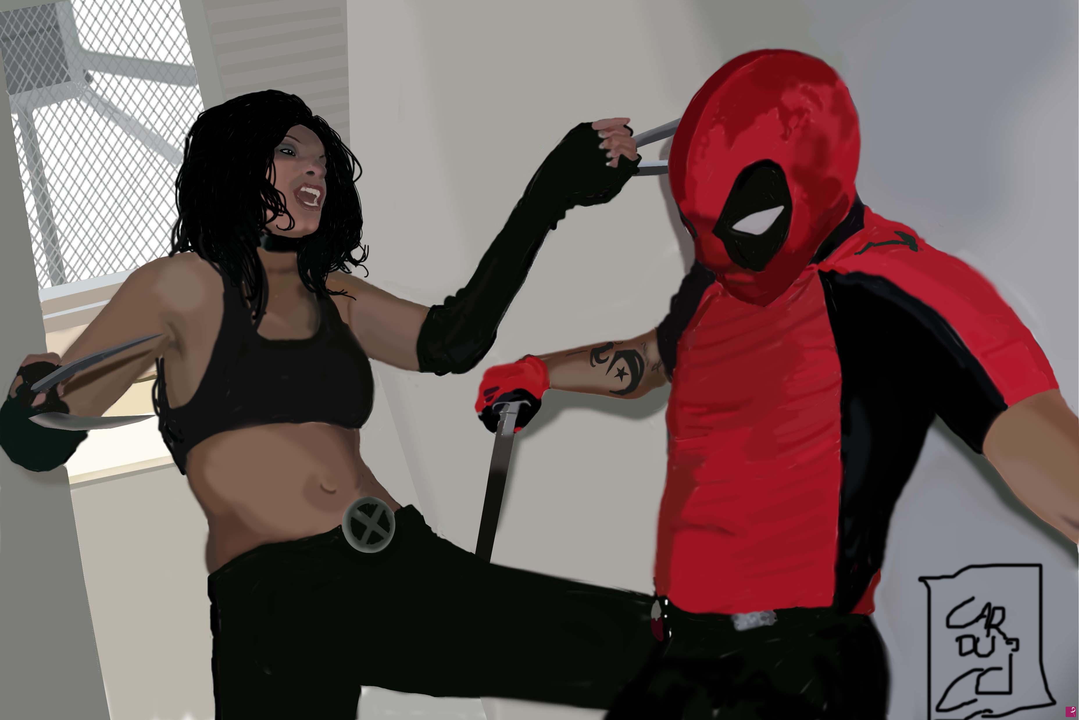 quadri in vendita online - x23 e deadpool