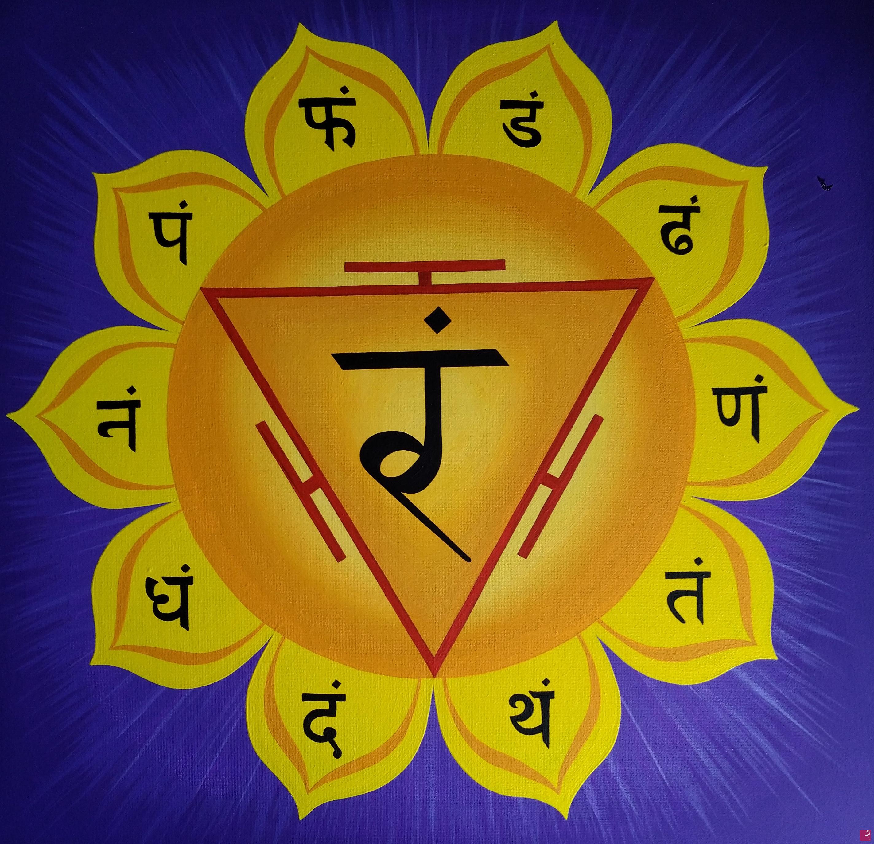 quadri in vendita online - Yantra del terzo chakra