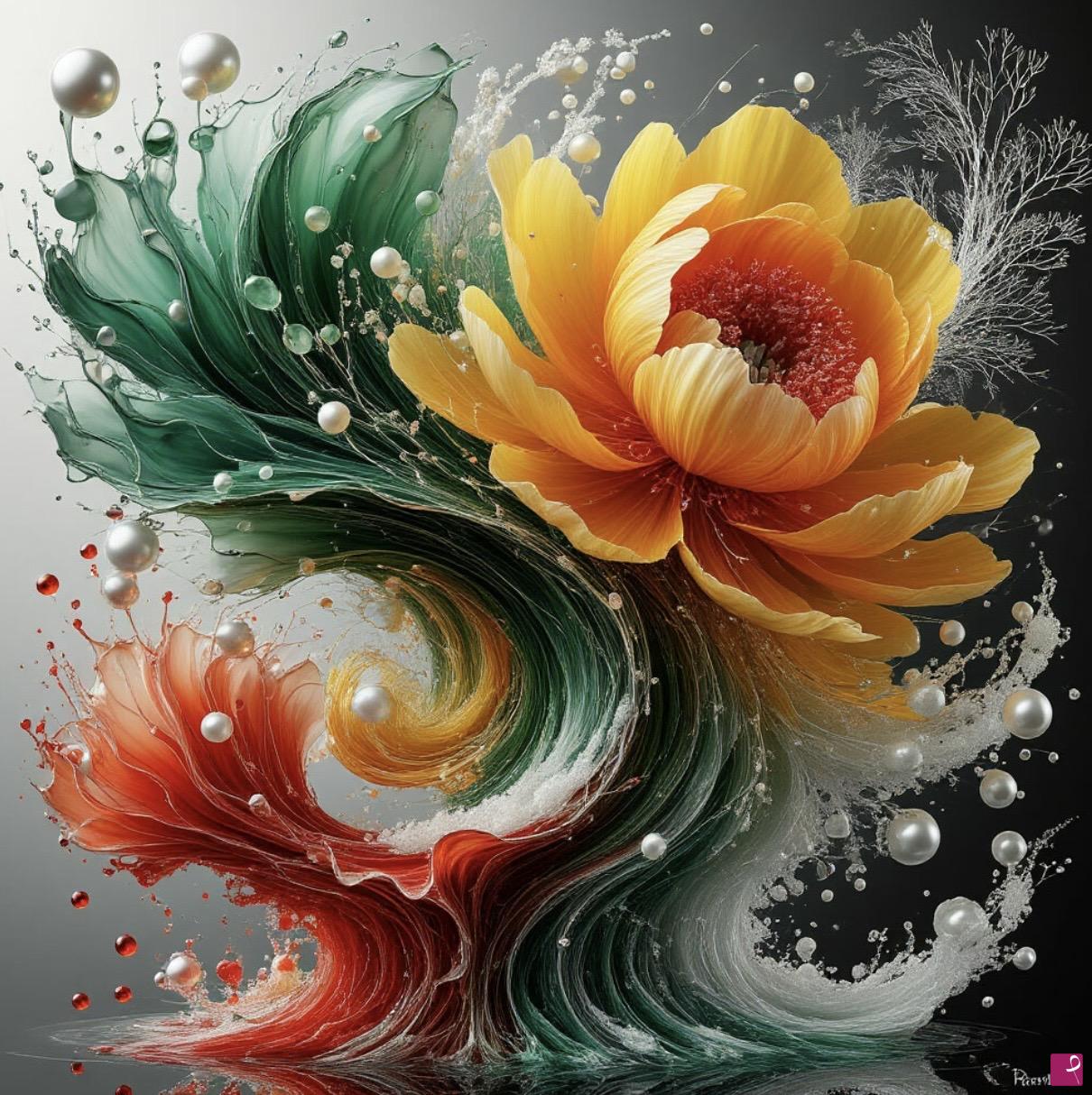 quadri in vendita online - Yellow flower
