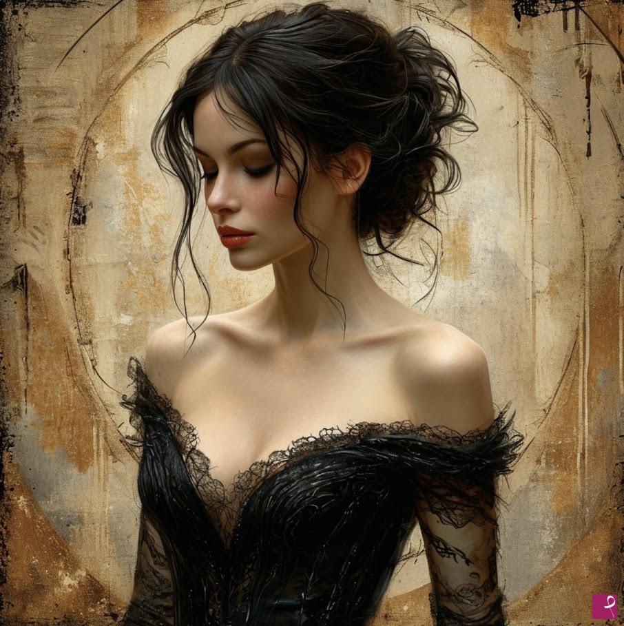 quadri in vendita online - Young lady