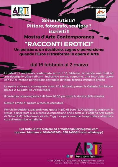 Mostra Collettiva "Racconti Erotici" dal 16 Febbraio al 3 Marzo - Italia - Lazio - Roma - 171943